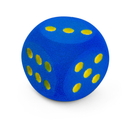 Volley ® Foam Dobbelsteen 16 cm | Blauw