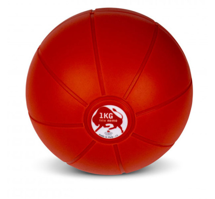 Trial New Nemo Medicine Ball | Rood | 1 kilo | dia. 19 cm