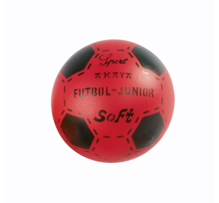 foam-voetbal-rood-met-huid
